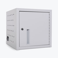Luxor LLTMW8-G Wall-Mount/Desktop 8-Device Chromebook and Tablet Charging Locker, Gray