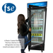 ONE SECTION MERCHANDISER REFRIGERATOR WITH SINGLE SWING GLASS DO