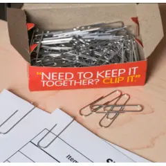 PAPER CLIPS SMALL 100/BX 10 BX/PK UNV72210