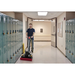 Clarke FM40 LX orbital machine in use in a school hallway