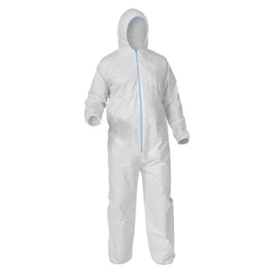 Coveralls - X-Large - Microporous - White - Hooded