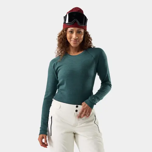SMARTWOOL - Women's Classic Thermal Merino Base Layer Crew - Dark Teal Heather