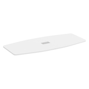 PLT236T 43X95 BOAT SHAPE TOP- WHITE