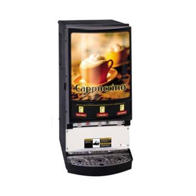 Grindmaster-Cecilware PIC3 3-1/2 Gallon Tank (3) Clear-View™ Hoppers (5 Lbs Capacity Each) Electric GRINDMASTER PIC Hot Powder Cappuccino/Hot Chocolate Dispenser