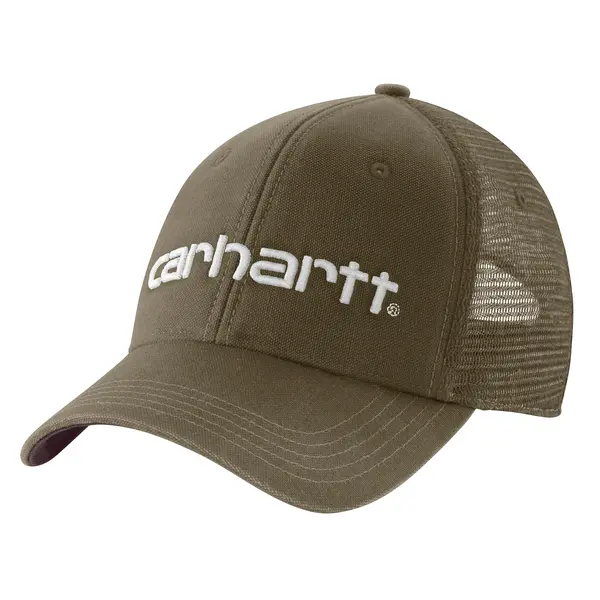 CARHARTT 101195 - Canvas Mesh-Back Logo Graphic Cap - Burnished Logs/Blackberry