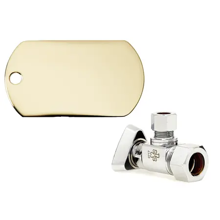 LFBV2-09PBPVD: 1/2 Compression x 3/8
