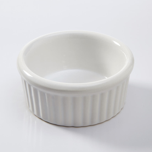 Ceramekins With Ribbed Sides