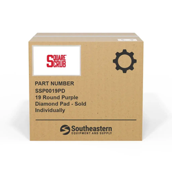 Square Scrub - SSP0019PD - 19 Round Purple Diamond Pad - Sold Individually