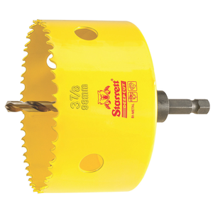 STARRETT ADCH0378 3-7/8'' (98mm) NVP Deep Cut Bi-Metal Hole Saw with Arbor