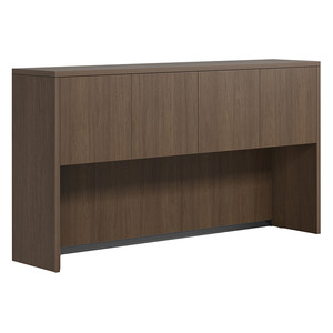 CLAHU2003- Hutch with 4 Laminate Doors- Modern Walnut