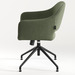 CHK68091GRN0707 - SARON GUEST CHAIR - Green with 4 Prong base