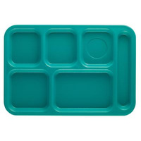Cambro PS1014414 Penny-Saver School Tray 6-Compartment