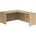 CLALD2033- Classic L-Shape Desk 60" W x 72" D with 42" Return and Box/File Pedestal- Aspen