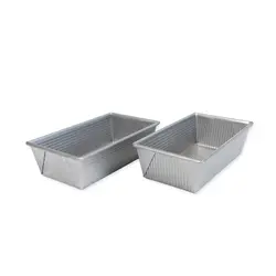Medium Bread Loaf Pan Set of 2 (Side View)