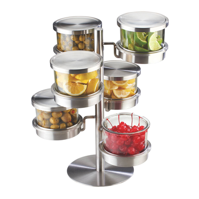 Cal-Mil 1858-4-55 14"W x 11"D x 11-1/4"H Mixology Jar Display Set
