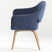 CHK68088BLU0701 - SARON GUEST CHAIR - Blue with wood base