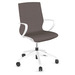 20621 WHITE AND BROWN MARIC MB CHAIR-WHT/BRN M115