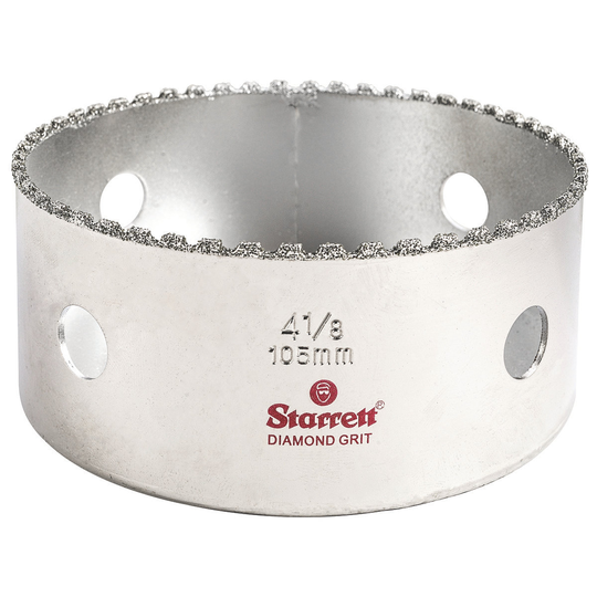 STARRETT KD0418-N 4-1/8'' (105mm) Diamond Grit Hole Saw