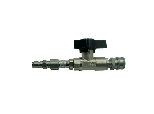 DN10 Ball Valve with SS Live Swivel & QCs - 3000 PSI