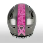 Breast Cancer Awareness Pink Football Helmet Stripes - Style 2