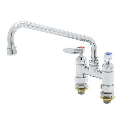 T&S Brass B-0225-61X-CCCR Double Pantry Faucet Deck Mount