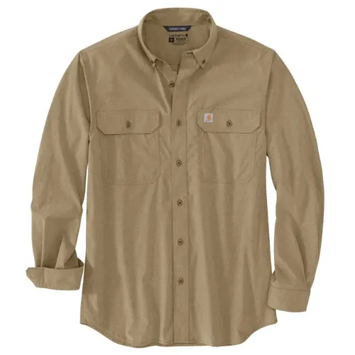 CARHARTT 105291 - Force Sun Defender Chambray RF LS Shirt - Dark Khaki