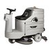 New Onyx 30" Riding Cylindrical Brush Automatic Floor Scrubber, 24 volt, 270 aH AGM maintenance free batteries. Traction drive.