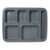 Gorilla 6-Compartment Insulated Tray, Gray (10/Case)