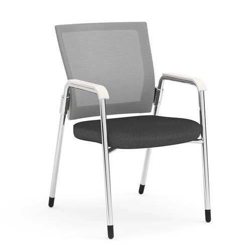 Propel Guest Chair - White Mesh Back with Charcoal Seat