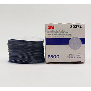 500 Grit, 3in, Purple Clean Hookit™ Abrasive Disk