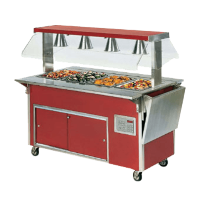 Vollrath 37522-2-C Customer Side Tray Slide-V-Rib ADA Signature Server