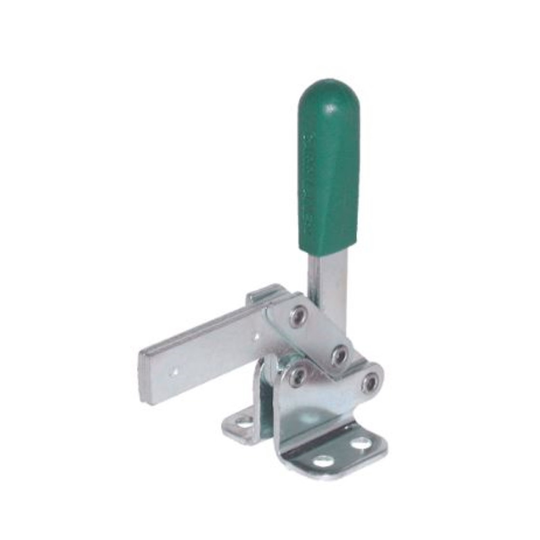 Carr Lane CL-103-TC High Arm Toggle Clamp, Solid Arm, Flanged Base -Steel (250lbs)