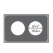 Vollrath 19192 Adaptor Plate with 2 Holes