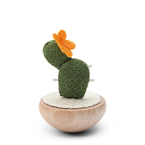 Figurine Cactus Yellow Flower