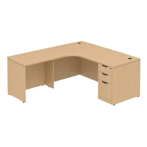 CLALD1014L Radius L-Shape Typical 71" X 72" Desk- Maple