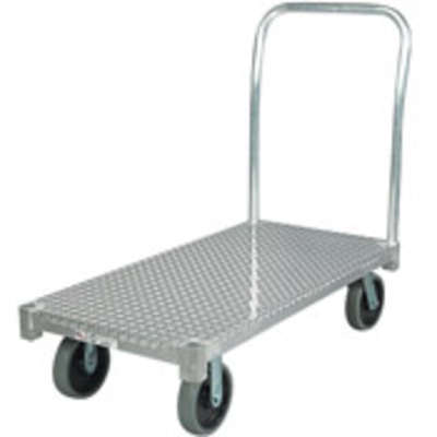 New Age Industrial 24" x 36", 2650 Lbs Cap., Treadplate Aluminum Platform Truck