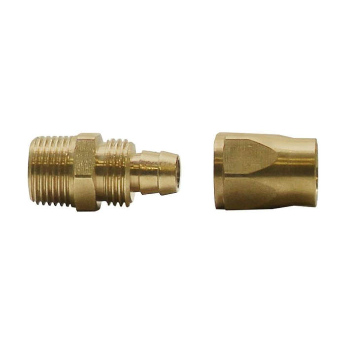 Polyurethane Hose End (3/8" Barb, 3/8" Male NPT) Bulk Packed