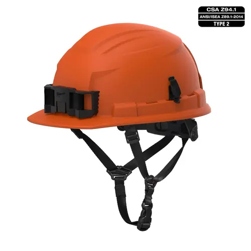 MILWAUKEE 48-73-1533 - BOLT™ CSA/ANSI Type 2 Safety Orange Front Brim Non-Vented Safety Helmet w/4PT Chinstrap - Class E - Orange