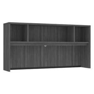 PL144OH 71" OPEN HUTCH - COASTAL GRAY