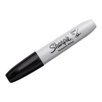 Permanent Marker - Black - Chisel Tip - Sharpie