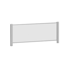 20X66 CLEAR ACR PANEL SILV FRM
