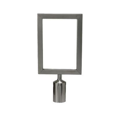 Winco CGSF-12S Sign Frame fits on Top of Stanchion