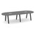 10' Signature Racetrack Conference Table with Metal VA Legs - Newport Gray Top, Black Base