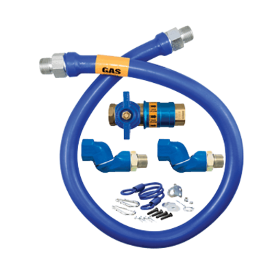 Dormont Manufacturing 1650KITCF2S24 Dormont Blue Hose Moveable Gas Connector Kit 1/2" Dia.