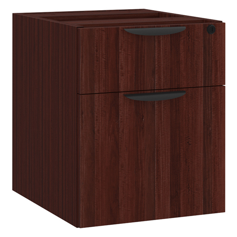 PL108 BOX/FILE HANGING PEDESTAL - Mahogany