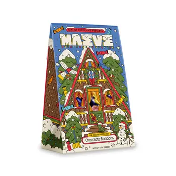 Away in an A-Frame Bonbon Box (8 oz)