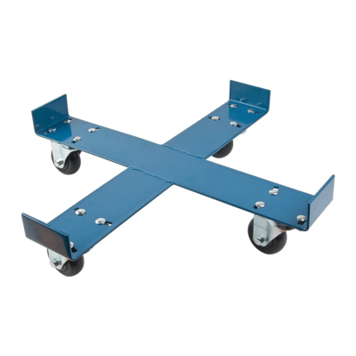 Steel Drum Dolly - 24" Diameter - 750 lb Capacity - X Frame - Polyolefin Wheels