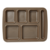 Gorilla 6-Compartment Insulated Tray, Brown (10/Case)