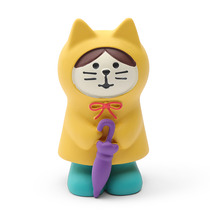 Figurine Cat with Raincoat