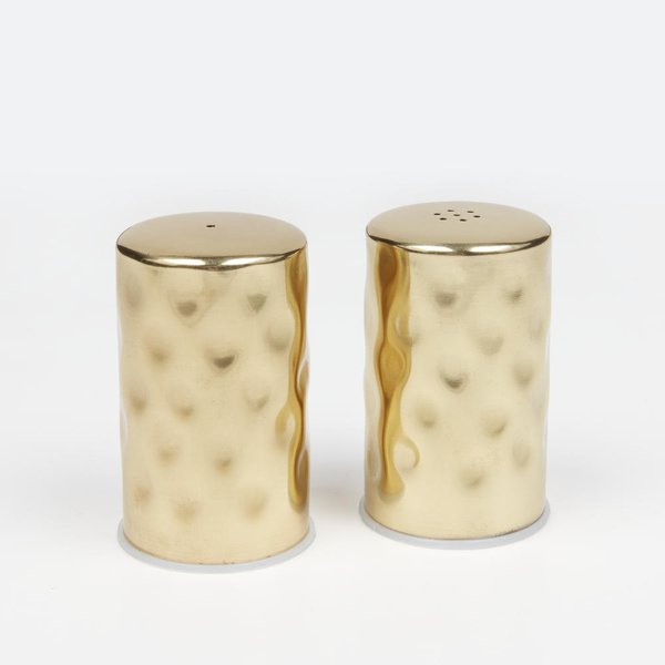 Hammered Salt & Pepper Shakers